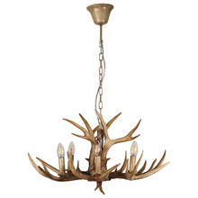 Tucker Antler Polyresin 6 Light Pendant